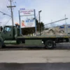 Metro FB-15 flatbed truck military green long-wheelbase configuration
