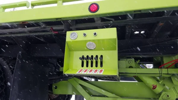 Metro FB-20 under-deck control panel in bright safety green
