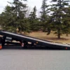 Metro Flatbed FB-5 tow truck tilt deck fully extended for loading