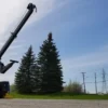 INT-60 integrated wrecker with telescopic boom raised on roadside