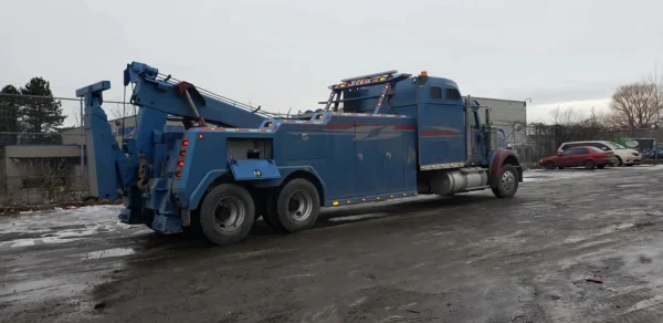 Metro Tow Trucks RTR-50 wrecker during winter roadside recovery