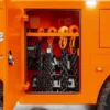 Metro Heavy Recovery 70 wrecker equipment compartment with tools and rigging gear