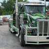 Metro IND-60 heavy duty wrecker front view with custom green-black graphics