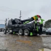 Black RTR-25 rotator wrecker in field recovery setup
