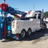 RTR-25 rotator deploying hydraulic boom for heavy-duty accident recovery